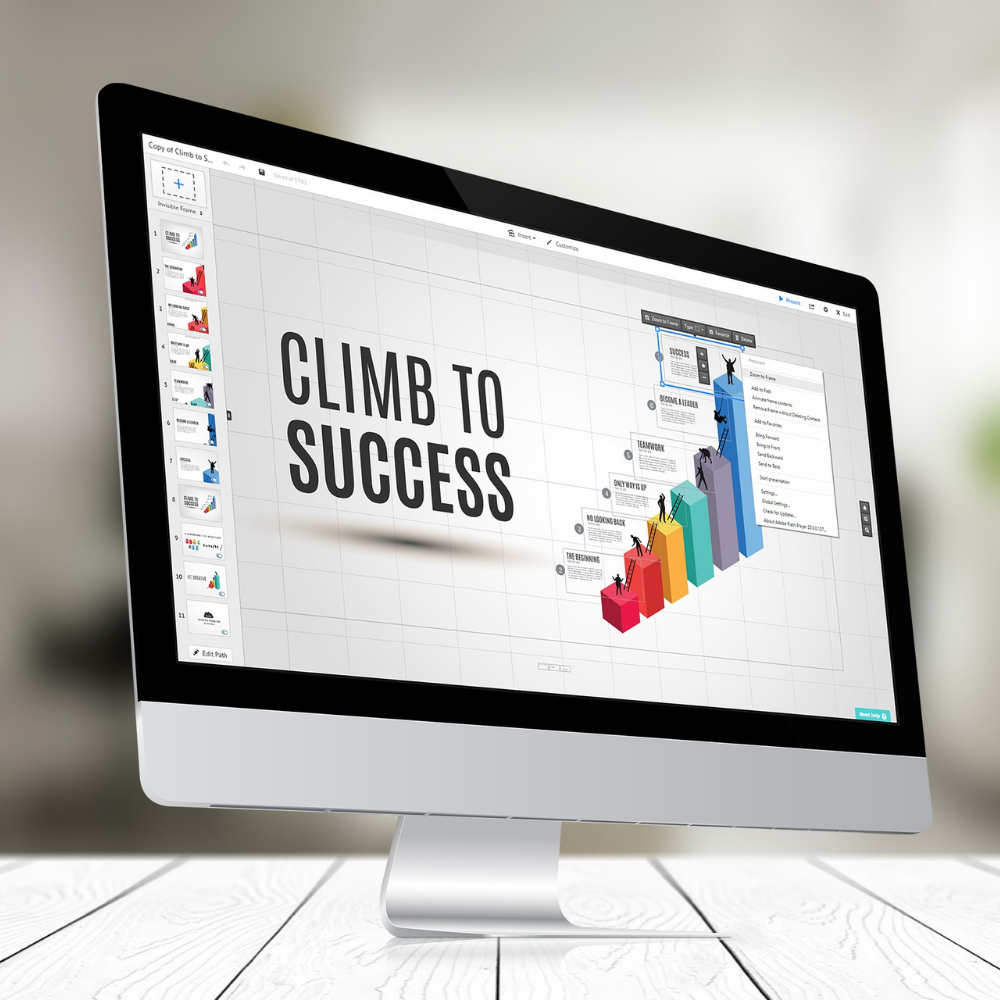 Presentación de diapositivas teniendo en cuenta lugar e infraestructura